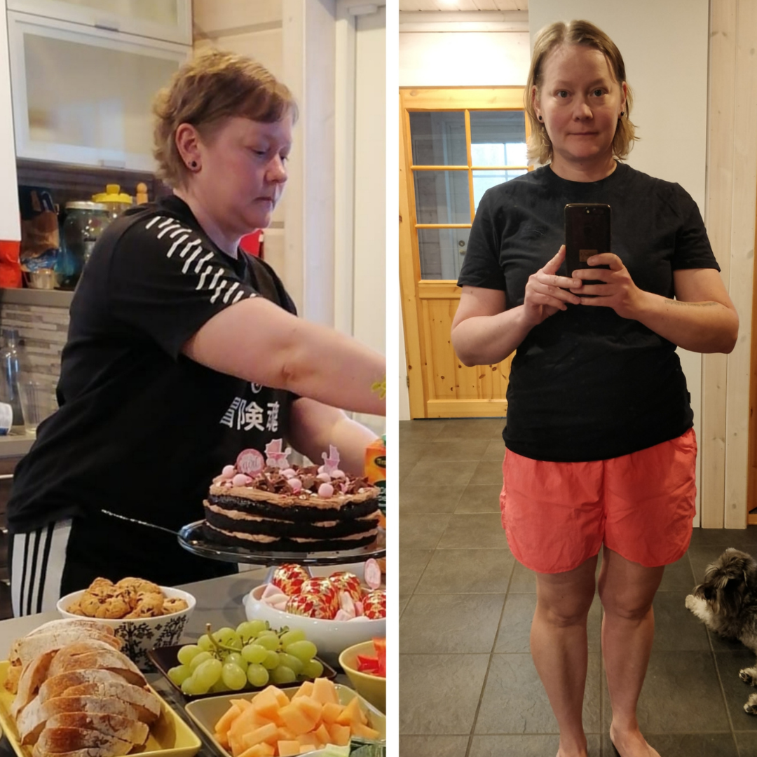 Tiinan inspiroiva taistelu painon ja mielialan haasteiden kanssa: -15kg ja uusi suunta elämään