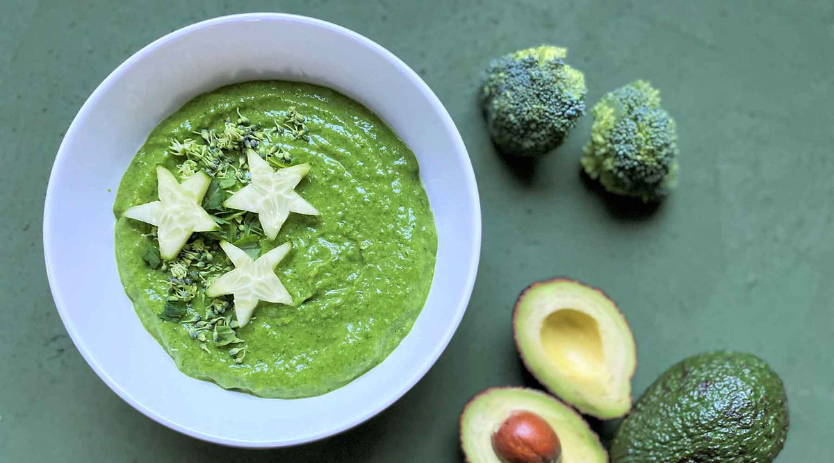 Vihersmoothiebowl