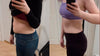 Minnan ennen ja jälkeen kuvat. Minna osallistui FITFARMin Bikini Challenge -valmennukseen.