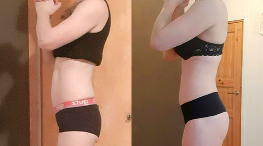 Tuijan muutoskuvat ennen Bikini Challenge -valmennukseen osallistumista ja sen jälkeen. 