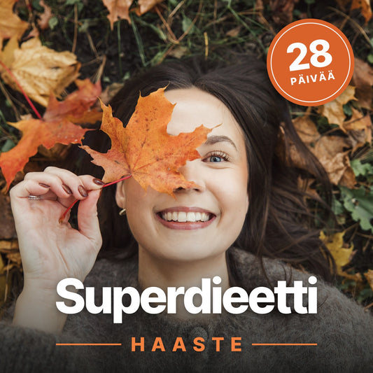 Superdieetti-haaste 28 päivää: valmentaja Sonja hymyilee syksyn lehtien keskellä