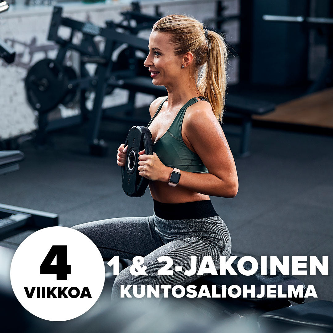 1 & 2-jakoinen kuntosaliohjelma