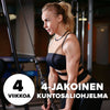 4-jakoinen kuntosaliohjelma