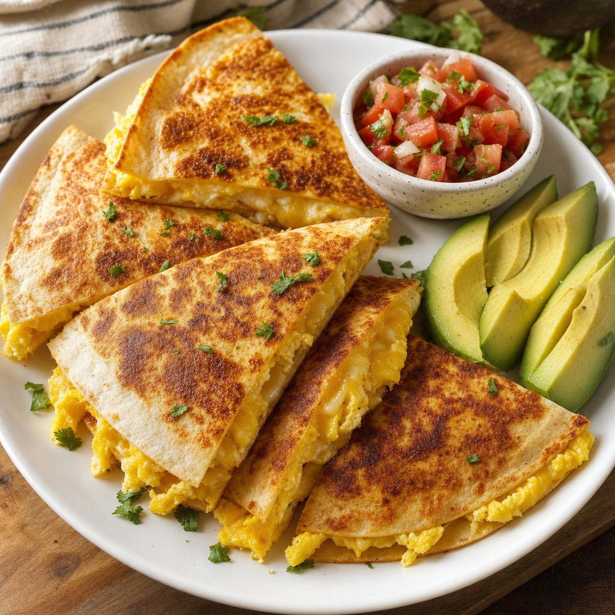 Kananmuna-quesadilla